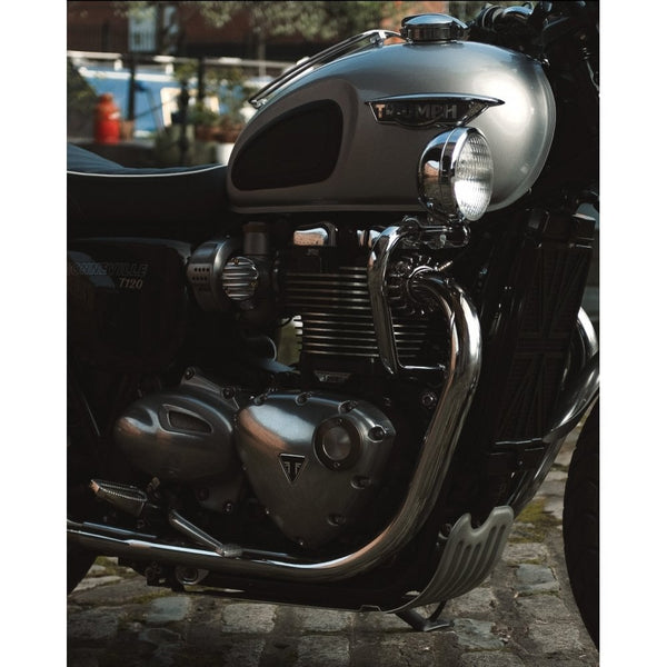 Motone Carb Cover 1200 Ribbed Polished TPS