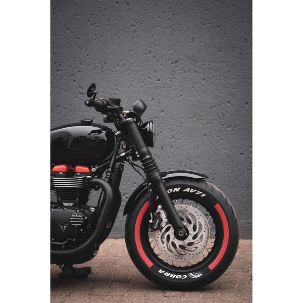 Motone The SPATZ+KLINGON - Fork Shroud/Indicator Brackets Triumph Bobb