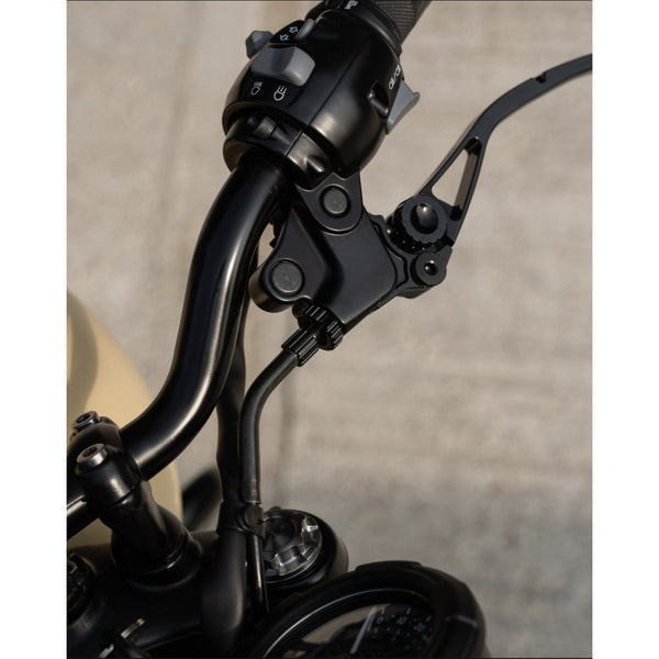 Motone Titanium Billet Clutch Cable Adjuster - PVD BLACK
