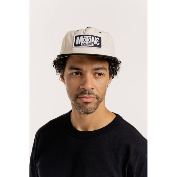 Motone WIDESLIDE Cap - Ecru/Black