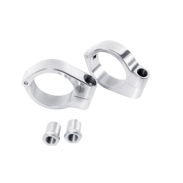 Motone Wrap-Around Fork Indicator Turn Signal Bracket Clamps - Pair -