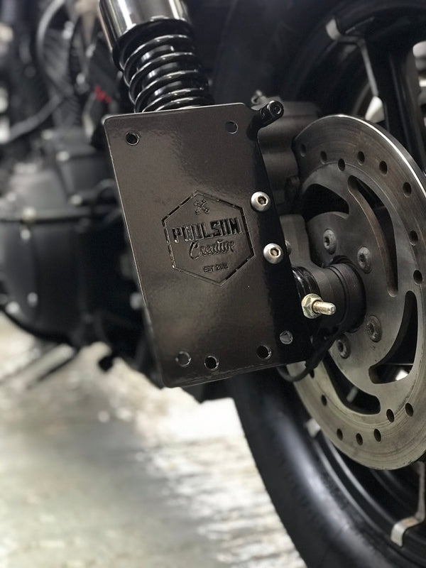 Poulson - Side Mount Number Plate Bracket with LED Bolt