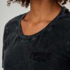 EUDOXIE - Vintage black embroidered T Shirt