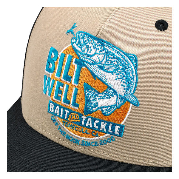 BILTWELL BAIT SNAPBACK CAP BLACK/BEIGE/AQUA
