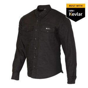 MERLIN - AXE BLACK RIDING SHIRT BUILT WITH KEVLAR®