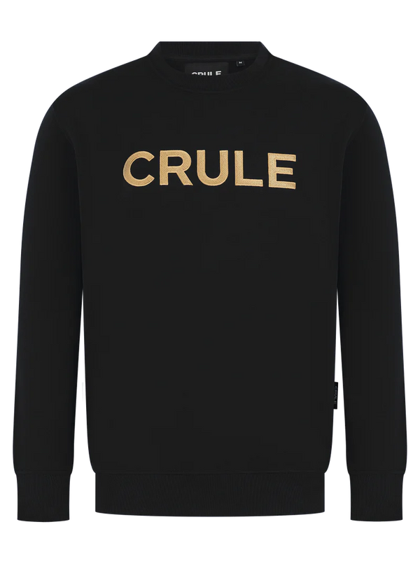 Crule Relaxed Sweatshirt - Black/Gold