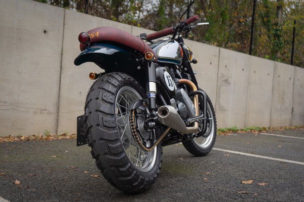 POULSON Adapted TEC Rocker Exhaust - BSA Gold Star