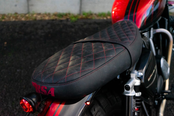 BSA Seat - Custom leather upholstery