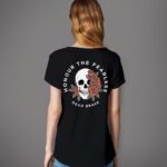 DEAD BRAVE - Skull & Roses T-Shirt, Black