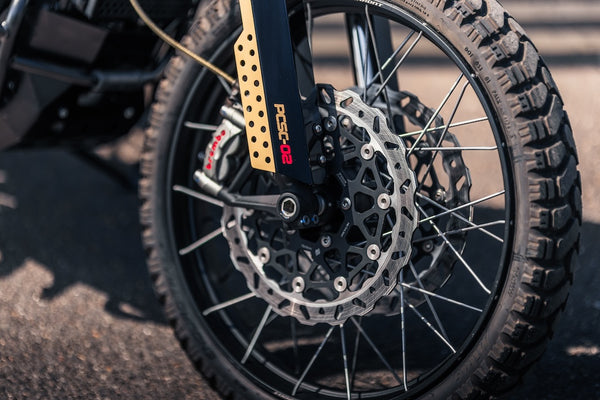 Poulson custom Fork covers to fit Triumph as seen on the 'Jackal'