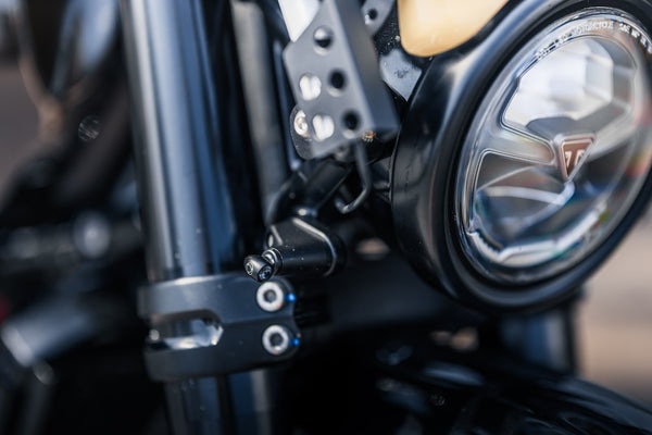 Poulson custom Fork covers to fit Triumph as seen on the 'Jackal'