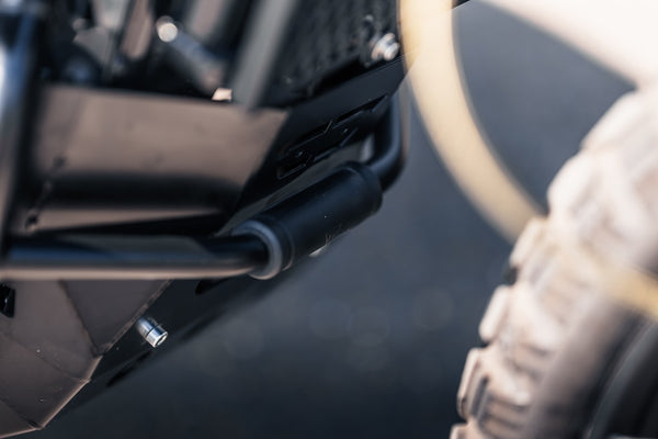 Poulson custom Fork covers to fit Triumph as seen on the 'Jackal'