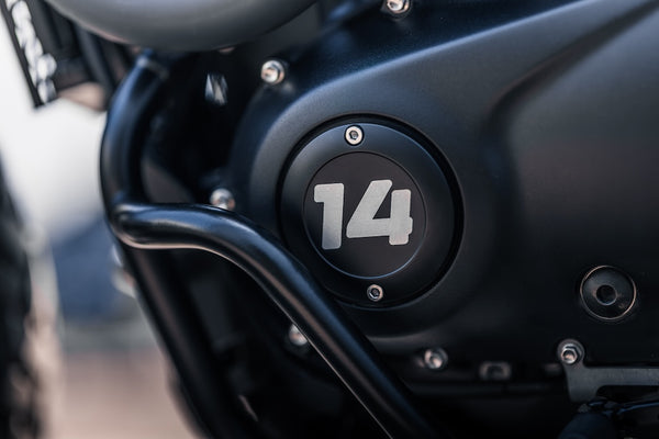 Triumph points and clutch covers as seen on the 'Jackal'