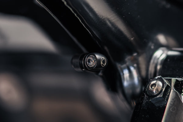 Poulson - Triumph rear frame LED light brackets - Kellerman Atto