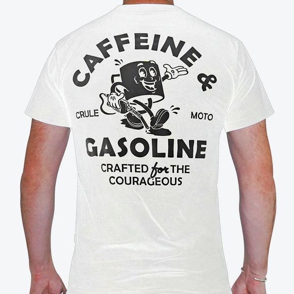 CRULE - Caffeine & Gasoline Tee - White