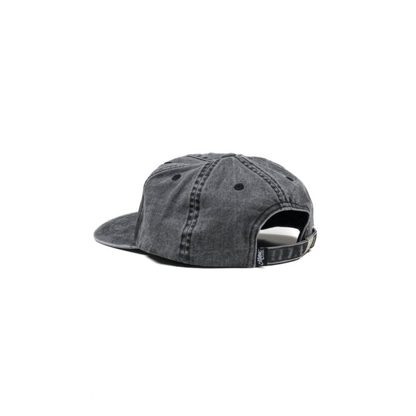 Motone ACIDWOLF -Panel Cotton Twill Hat - Black Washed Cotton