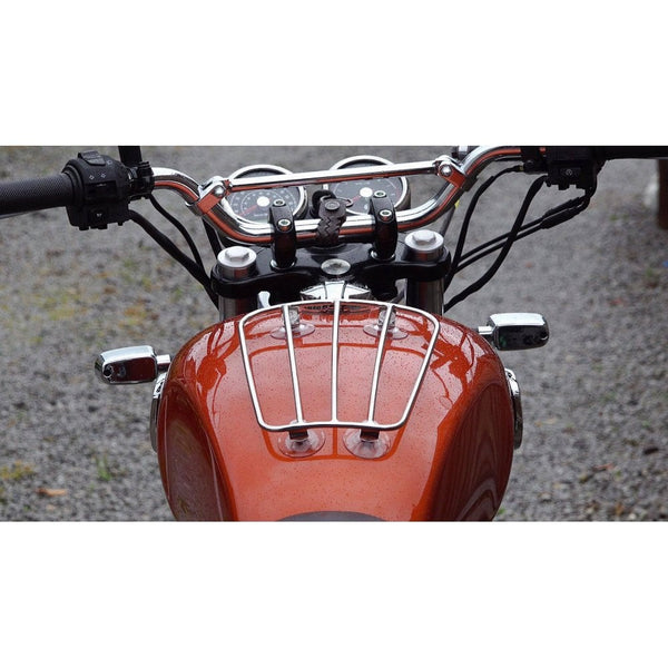 Motone Aero Classic Style Parcel Rack - Stainless Steel - Universal Ta