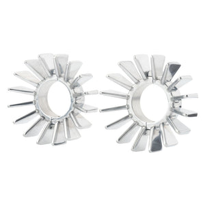 Motone POLISHED Big Fin Exhaust Clamps - EFI