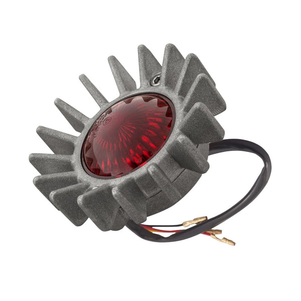 Motone Big Fin Tail Light - LED - Shot Blast