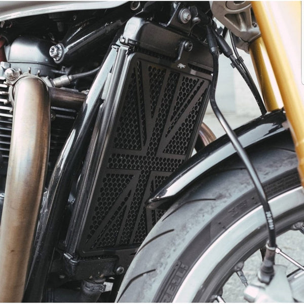 Motone Billet Radiator Guard Kit - Union Jack KNS001