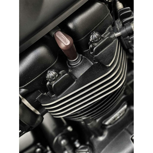 Motone Black Cylinder Stud Knuckles Caps