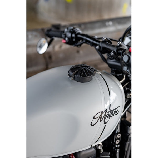 Motone Black Jack Monza Cap - All Black - bonneville