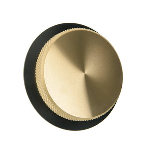 Motone BMW Airhead Billet Gas Cap - Brass &amp; Black