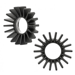 Motone BMW Boxer Airhead Big Fin Exhaust Clamps Nut BLACK