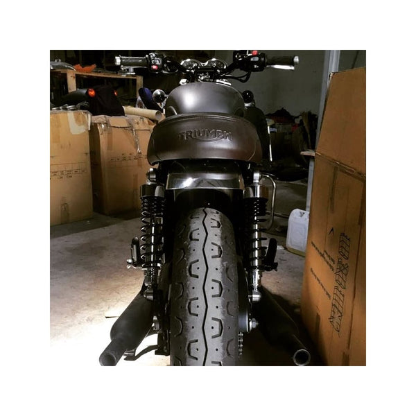 Motone Bobbed Rear Mudguard/Fender - Polished Aluminium