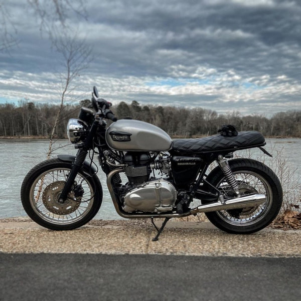 Motone Bonneville Skinny Seat - The Mamba - Black