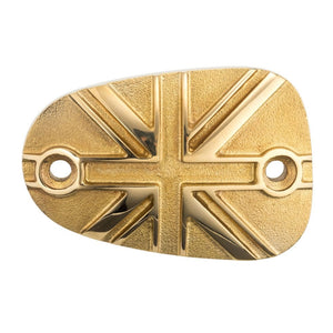 Motone BRASS Disc Brake Oil Reservoir Master Cylinder Cap - Finned/Rib