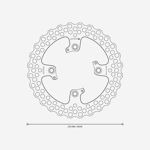 Motone BUZZSAW 255 Rear Brake Disc / Rotor