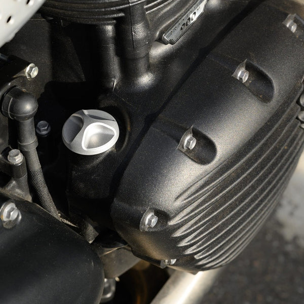 Motone Engine Oil Filler Cap - Billet - Black