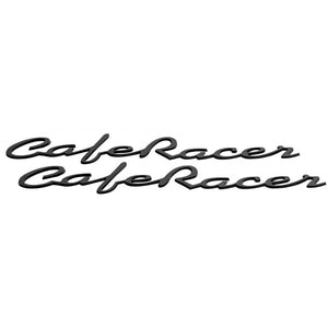 Motone Cafe Race - Petrol Tank / Side Panel Emblem Set - Black - Pair