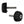 Motone Forged Passenger Peg Deletes Black