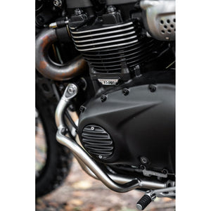 Motone Clutch Badge - Ribbed - Black
