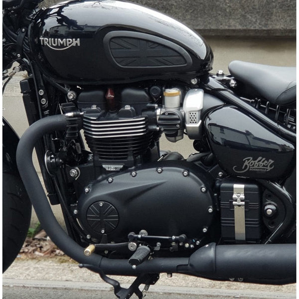 Motone Clutch Badge - Union Jack - Black