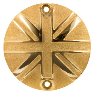 Motone Clutch Badge Union Jack BRASS