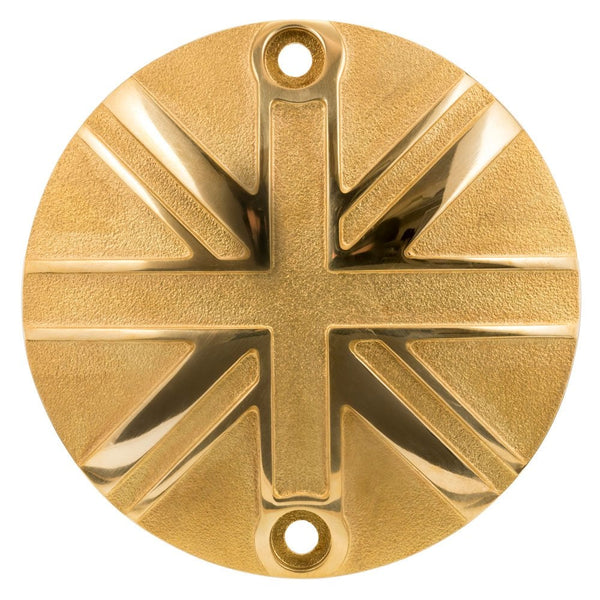 Motone Clutch Badge Union Jack BRASS