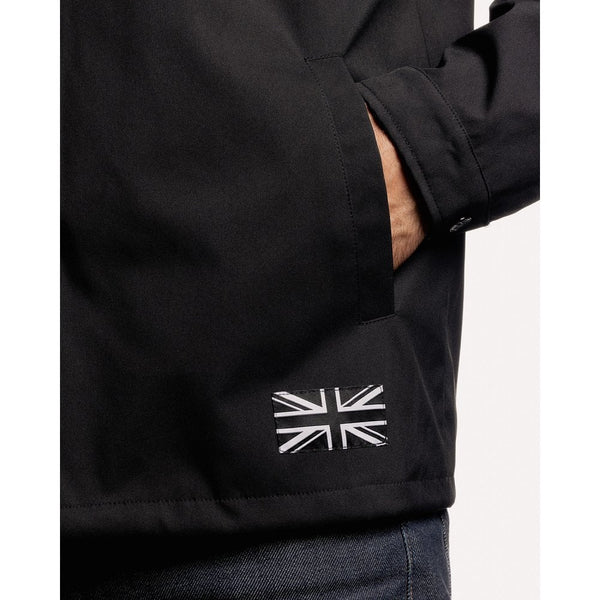 Motone Coach Jacket - Black/Ecru - Large Size: Large