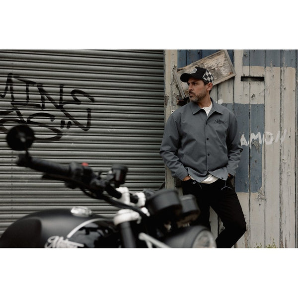 Motone Coach Jacket - Grey - Large Size: Large