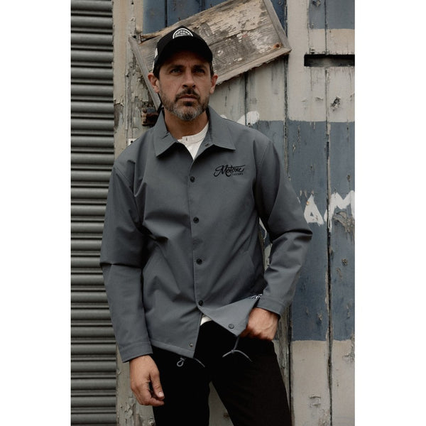 Motone Coach Jacket - Grey - Large Size: Large