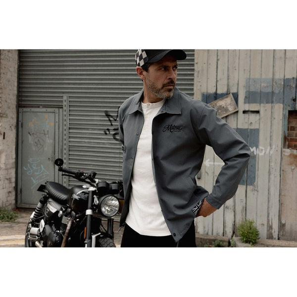Motone Coach Jacket - Grey - Large Size: Large