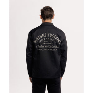 Motone Coach Jacket - Black/Stealth - Large Size: Large