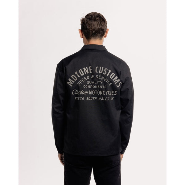 Motone Coach Jacket - Black/Stealth - Large Size: Large