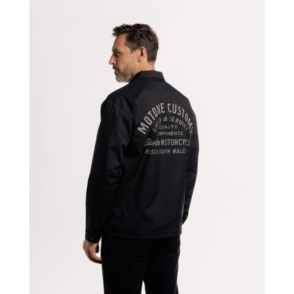 Motone Coach Jacket - Black/Stealth - Large Size: Large