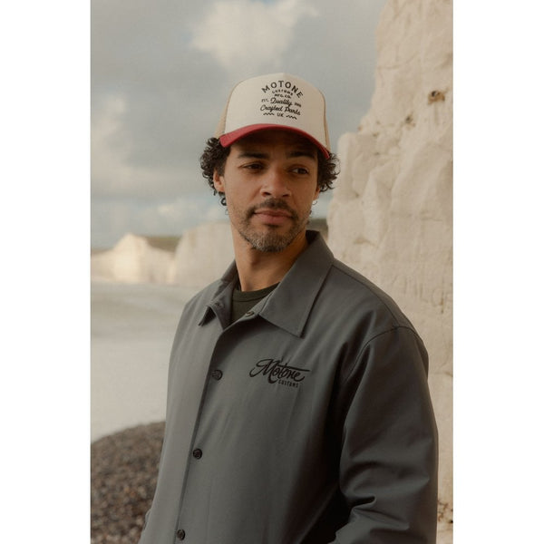 Motone CRAFTY Trucker Cap - Red/Ecru/White