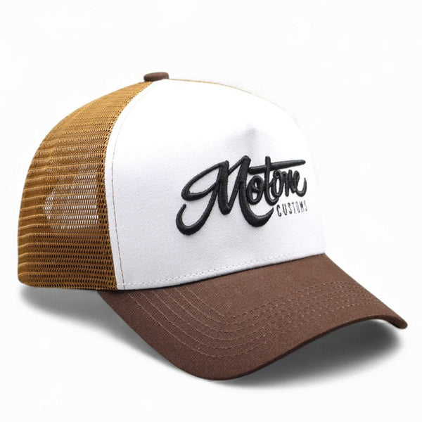 Motone CREME BRULEE Trucker Cap - Brown/Cream