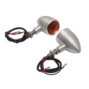 Motone Custom Billet Indicator Turn Signals - Pair - Brushed