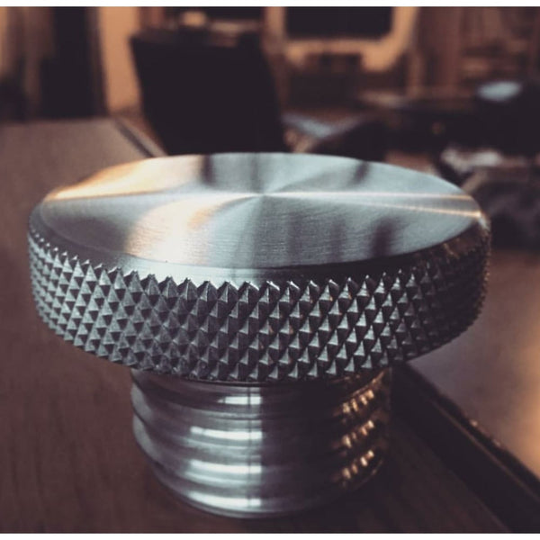 Motone Custom Fuel Gas Cap - Billet Aluminium - Spun Satin Finish
